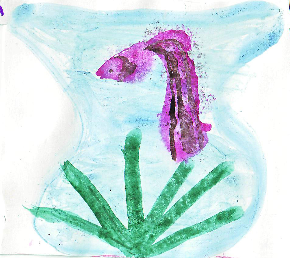 Рыба из зоомагазина (Азамат, 5 лет)