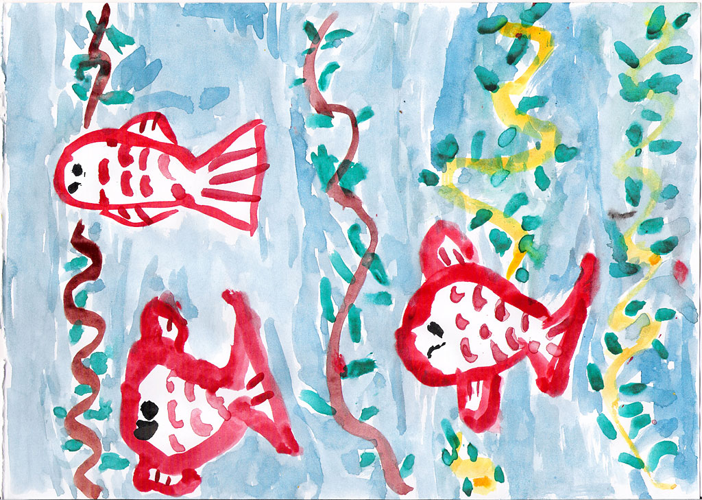 Рыбный аквариум (Федор, 4 года)