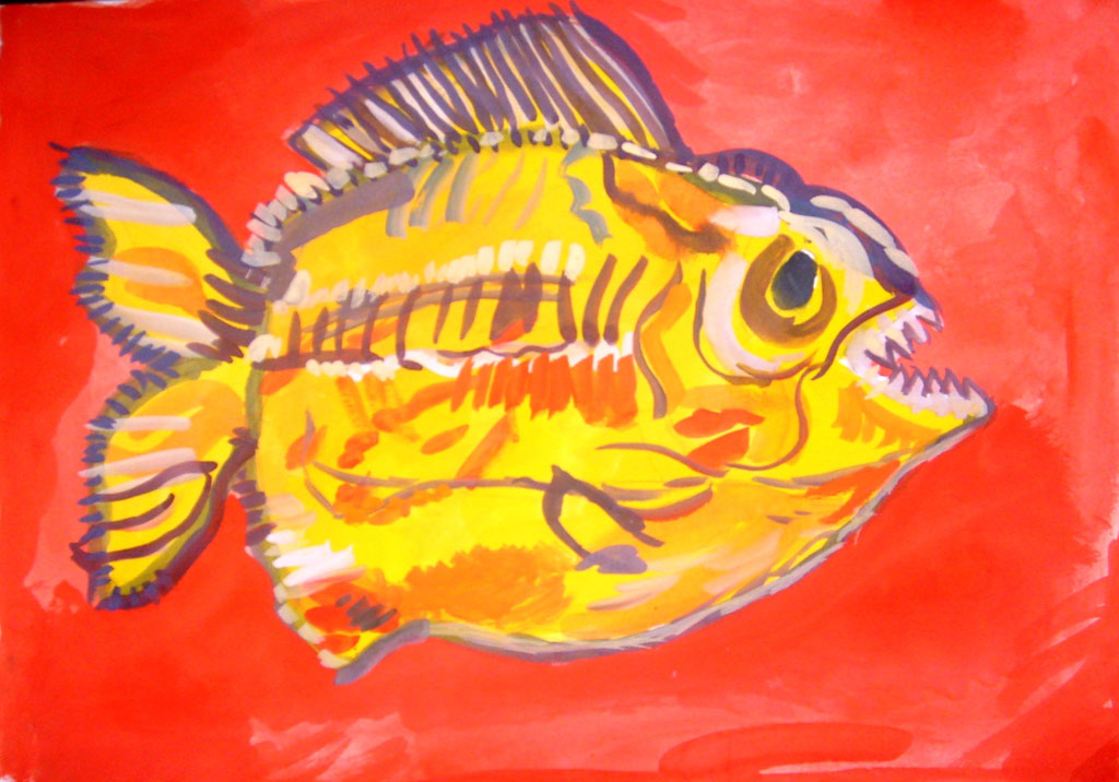 Рыба на красном фоне (Роман, 8 лет)