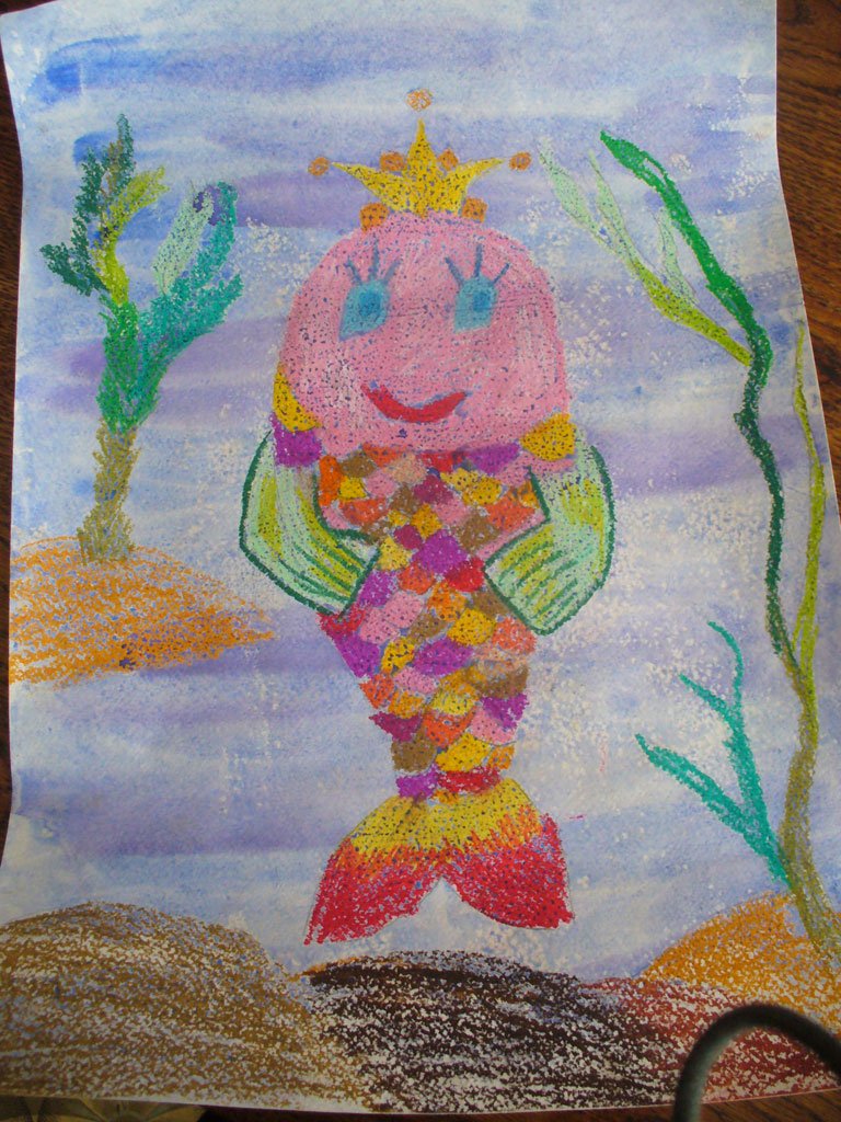 Портрет любимой рыбки (Александра, 9 лет)