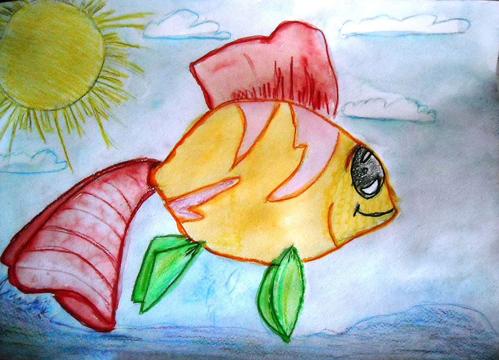 Летающая рыбка (Людмила, 9 лет)