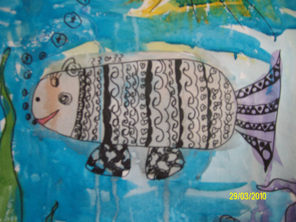 Узорчатая рыбка (Вахитова Эмилия, 8 лет)
