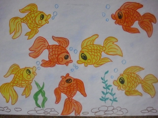 Золотые рыбки (Юлия, 8 лет)
