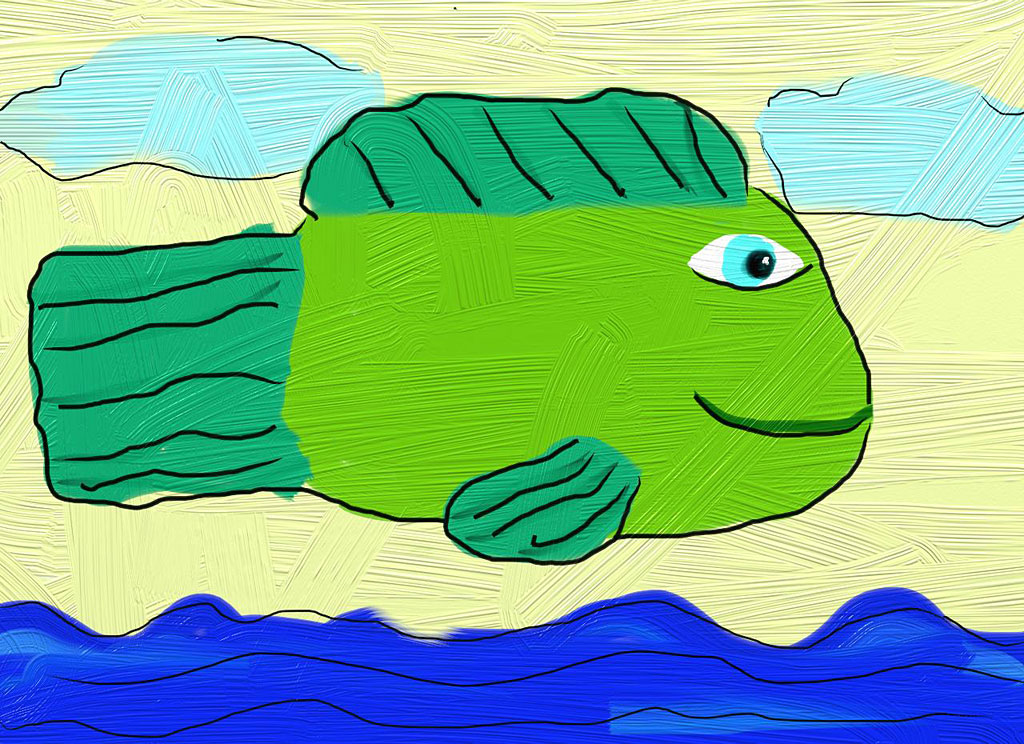 Портрет рыбы (Щербаков Яша, 11 лет)