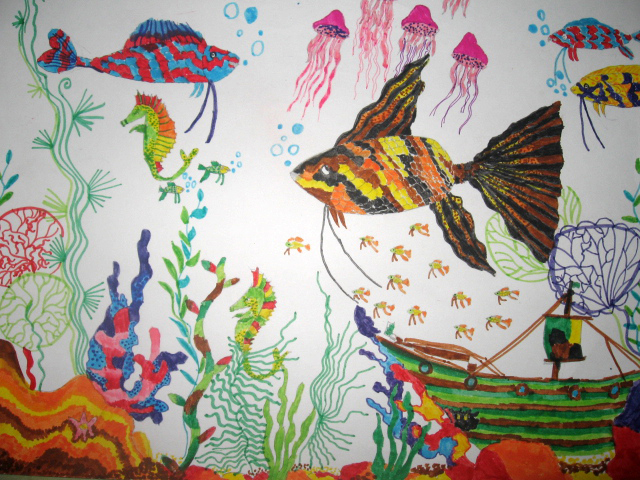 Янтарная рыбка (Стас, 10 лет)