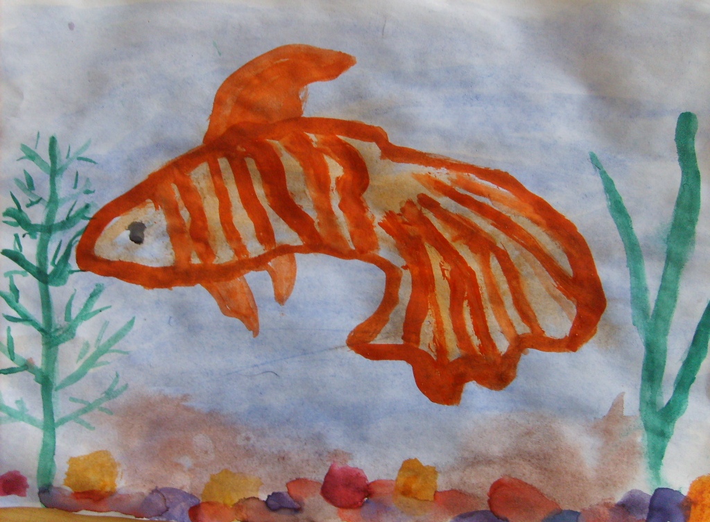 Рыбка-вуалька (Алёна, 6 лет)