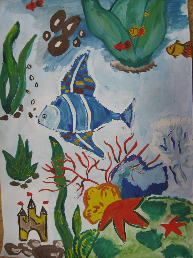 Голубая рыбка (Оксана, 11 лет)